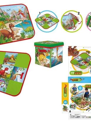 Ящик для іграшок-килимок toycloud динозаври rc118