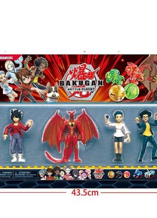 Фигурки toycloud "bakugan" 4 героя 35308