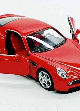 Машинка "автопром" alfa romeo 1:32 звук и свет красная 14см 68315