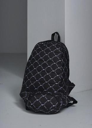 Комплект nike рюкзак матрац + бананка, чорний, маленькі білі лого var21 фото