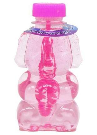 Мыльные пузыри "слоненок", 150 мл (розовый)1 фото