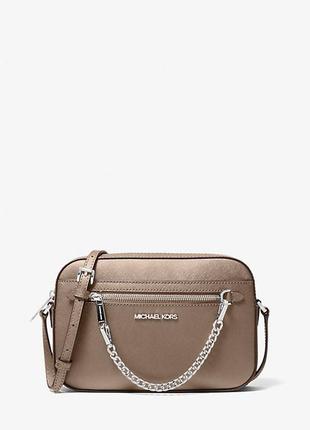 Cумка michael kors jet set large saffiano leather crossbody оригинал