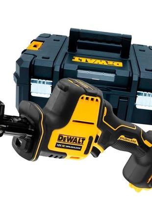 Акумуляторна безщіткова шабельна пила dewalt dcs369nt (каркас) : 18b, кейс