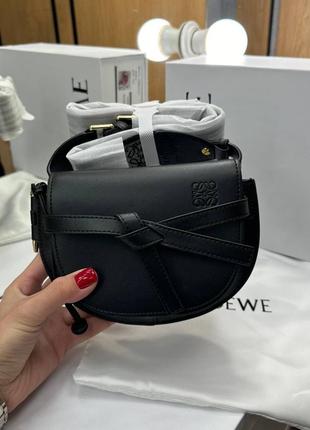 Сумка женская кожаная loewe black ⚫