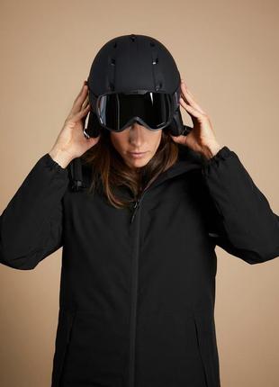 Куртка лыжная женская 100 зимняя черная - s3 фото