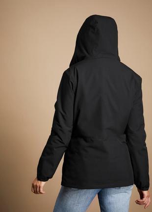 Куртка лыжная женская 100 зимняя черная - s6 фото
