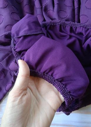 Блуза с пышными рукавами фиолетовая wallis размер 48-5010 фото