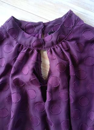 Блуза с пышными рукавами фиолетовая wallis размер 48-507 фото