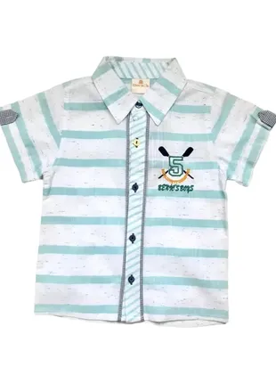 Рубашка с коротким рукавом для мальчика р98 турция 016030-0