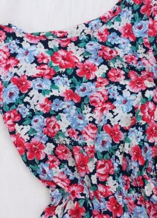 Летнее платье сарафан в цветочный принт2 фото