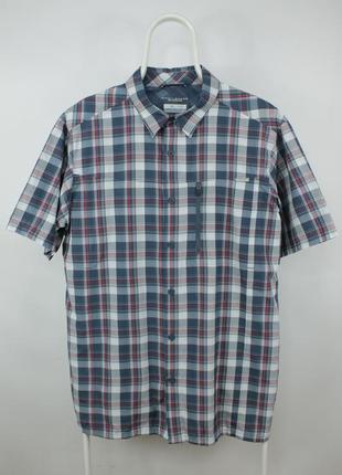 Качественная рубашка теннисика columbia silver ridge plaid short sleeve shirt