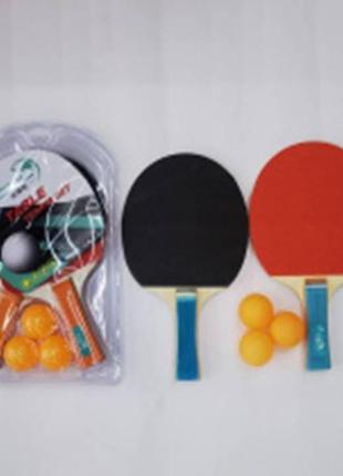 Теніс настільний арт. tt2432 (50 шт.) 2 ракетки, 3 м'ячики, слюда