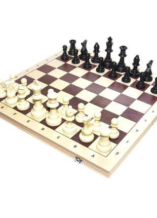 Шахи (комплект) з пластиковими фігурами p420-3
