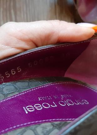 Женские туфли из натуральной кожи sergio rossi 22 см9 фото