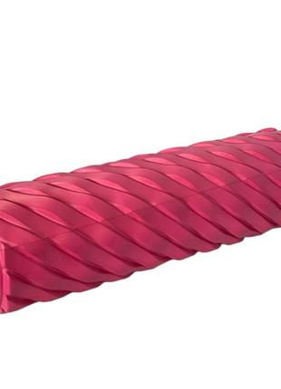 Масажний валик хвилі sns 45 см рожевий evaxw7-45-rose red