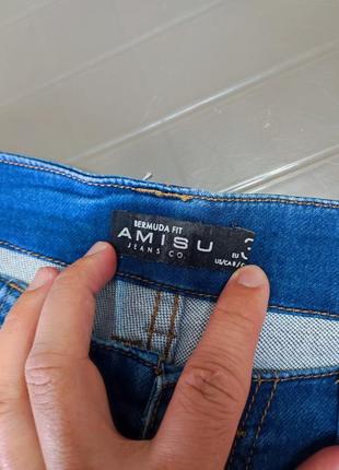 Шорты мужские джинсовые синие голубые хлопок regular fit amisu man, размер m3 фото