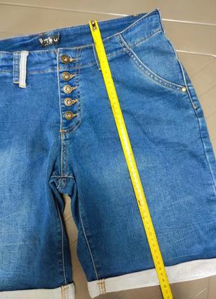 Шорты мужские джинсовые синие голубые хлопок regular fit amisu man, размер m7 фото