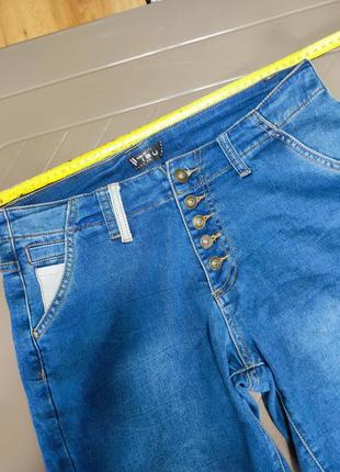 Шорты мужские джинсовые синие голубые хлопок regular fit amisu man, размер m6 фото