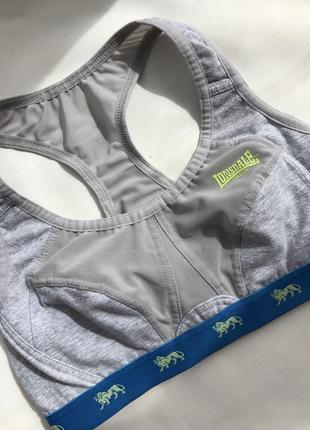 Спортивний топ бра lonsdale crop grey marl