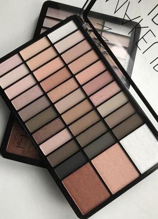 Тени makeup studio dodo girl + хайлайтер, палетка теней 33 оттенка2 фото