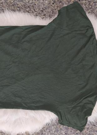 Базовая футболка слим фит зеленого цвета размер с/старшечную одежду.7 фото