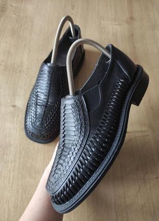 Фирменные мужские кожаные туфли  easy  street, р 411 фото