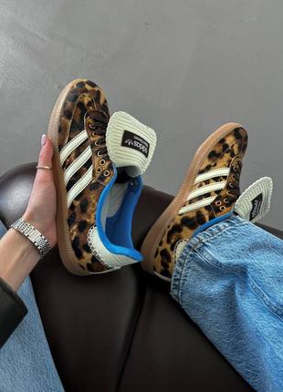 Кроссовки adidas samba wales bonner leopard