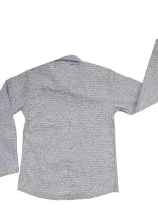 Сорочка з довгим/коротким рукавом для хлопчика сіра з білими написами р128 musti туреччина 9224-05504 фото