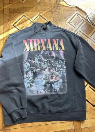 🔥свитшот nirvana oversized xs (подойдет к м)