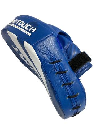 Лапа боксерская гнутая синяя hard touch
