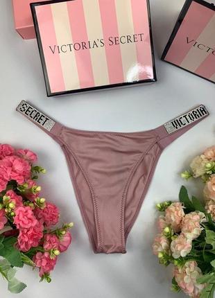 Труси жіночі victoria's secret very sexy чорно-рожевий wu073