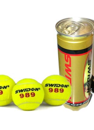 Мячи для тенниса swidon 3 штуки в упаковке 989-p3