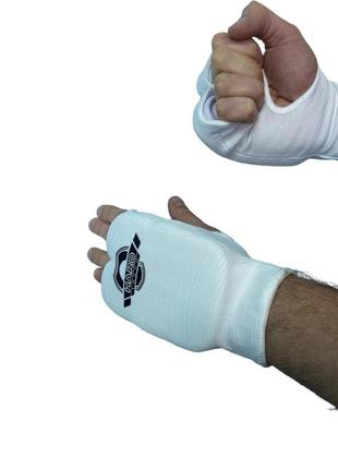 Накладки (перчатки) для каратэ hard touch размер м белый