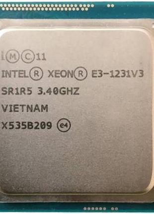 Процессор intel xeon e3-1231 v3 3.4-3.8 ghz, lga1150 84w (core i7-4770) б/у
