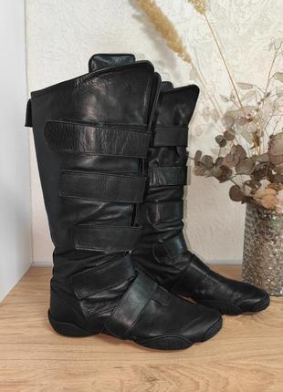 Вінтажні шкіряні чоботи marithe francois girbaud vintage boots 90s 
оригінал