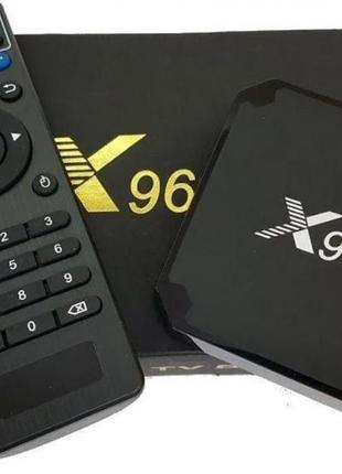 Приставка смарт тв бокс smart tv box x96 mini 4-ядерная 2гб/16гб андроид 7.1.2 черный 4k