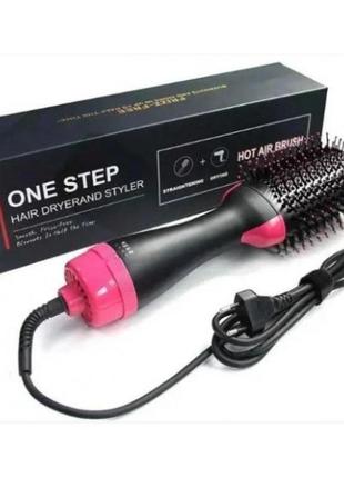 Фен щітка гребінець 3в1 one step hair dryer 1000 вт 3 режими випрямляч для укладання волосся стайлер