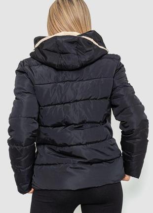 Куртка жіноча демісезонна, колір чорний, 244r0184 фото