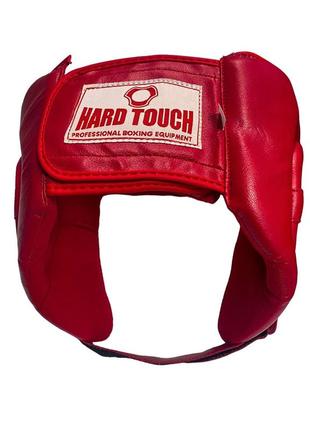 Шлем боксерский открытый hard touch pu красный m5 фото
