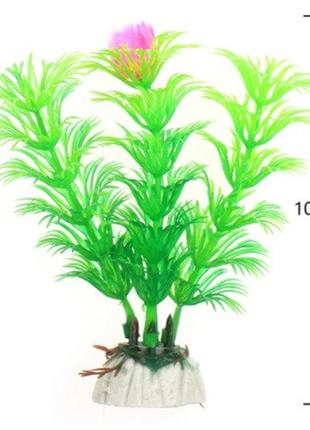 Штучні рослини для акваріума салатові - довжина 10см, пластик