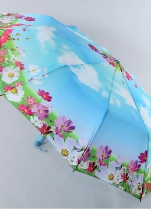 Зонт zest, полуавтомат серия 10 спиц расцветка "spring" голубой