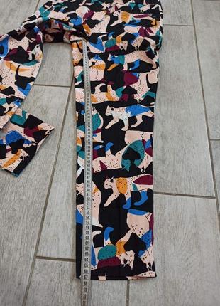 Хлопковые стрейчевые брюки с котиками, брюки promod2 фото