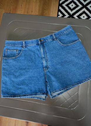 Шорты женские синие джинсовые хлопок короткие regular fit jack morgan man, размер 3xl 4xl 5xl
