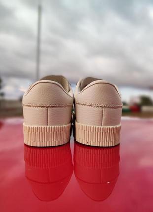 Кросівки жіночі підліткові adidas samba beige4 фото