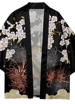 Кимоно хаори унисекс в японском стиле6 фото