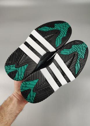 Кроссовки adidas niteball black/green демисезонные7 фото