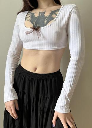 Лонгслив кофта топ винтаж y2k cottage core coquette лолита