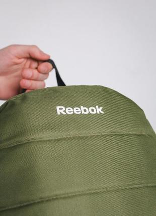 Рюкзак матрас хаки reebok (дно хакі, лого біле)4 фото