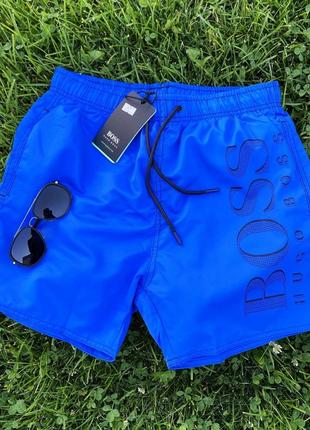 Плавательные шорты hugo boss синие