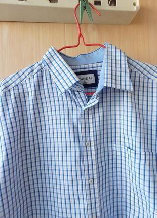 Рубашка летняя с коротким рукавом сорочка чоловіча теніска на літо4 фото